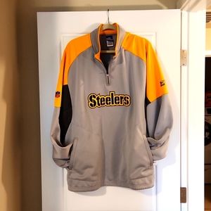 Steelers 1/4 zip pull-over, men's 2XL